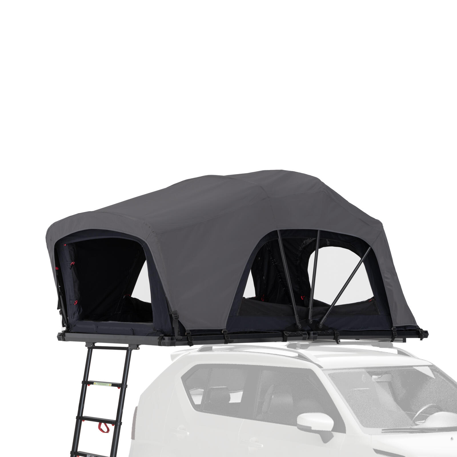 Qeedo - Tente De Toit Compacte Avec Couverture Souple 1-2 Places - Freedom Compact 1+ - Tente De Toit - Gris - 2 Places - Decathlon