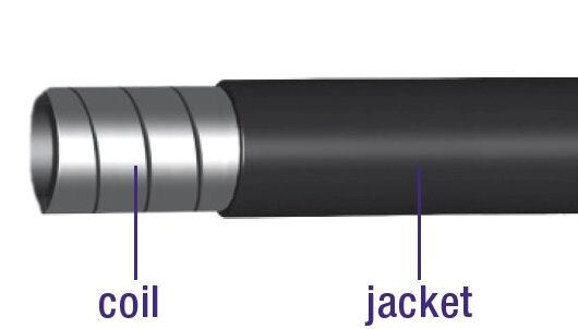 Cable de freno exterior Elvedes Ø5mm 10 metros - Negro (rollo) 2/2