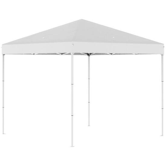 Outsunny Gazebo Pieghevole 2.5 x 2.5m in Acciaio e Tessuto Oxford Bianco