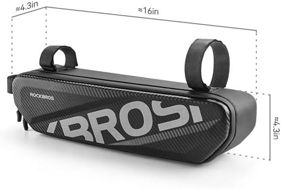 ROCKBROS Sacoche Cadre Vélo 4,5L Étanche Réfléchissante pour VTT et Vélo Élec 7/7