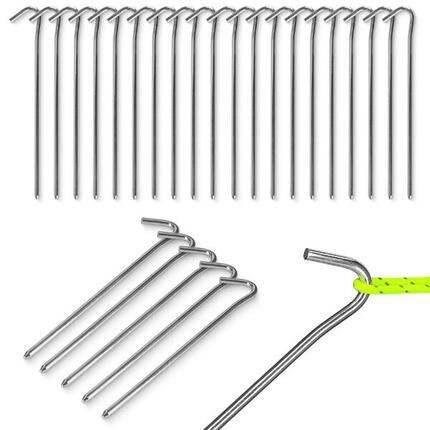 Zeltheringe 20er Set Stahl Erdnägel Bodenanker Camping MOUNTAIN GOAT