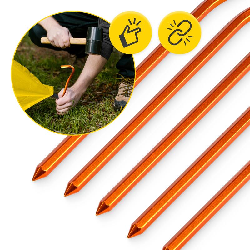Set 10 cuie aluminiu pentru cort MOUNTAIN GOAT