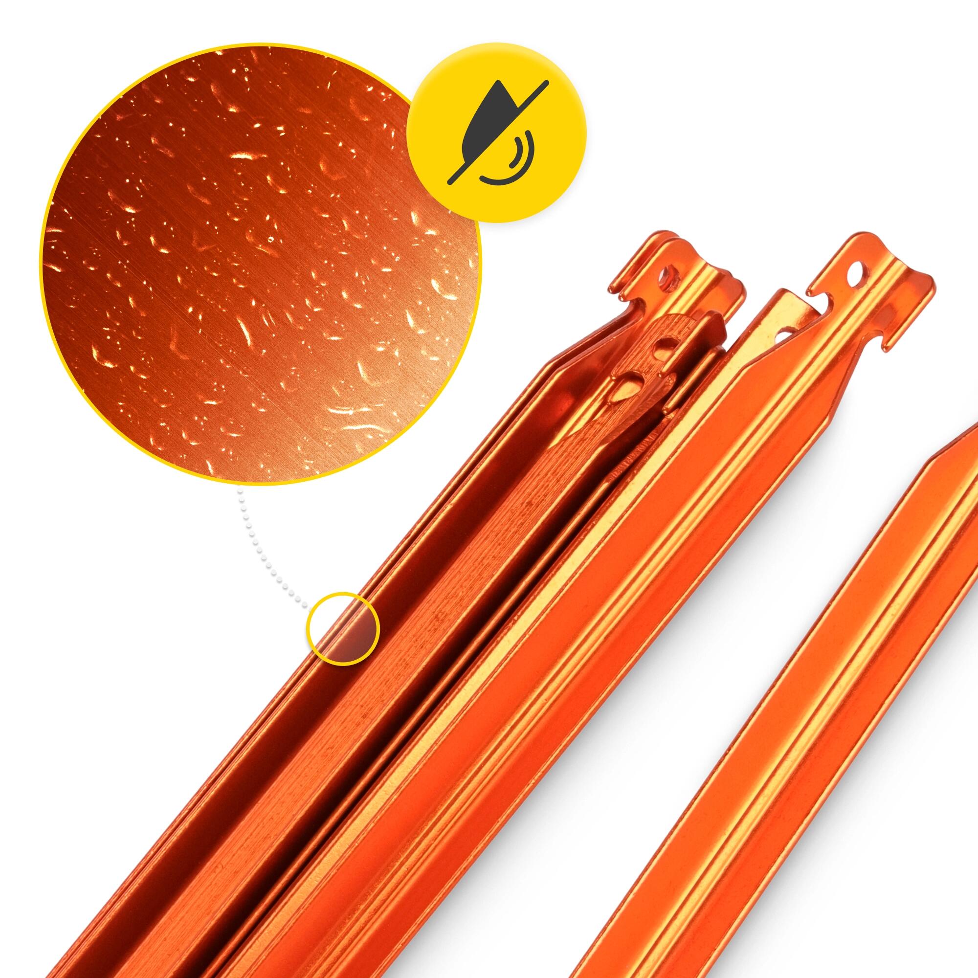 Śledzie aluminiowe do namiotu 18 cm V-kształtne 10 szt. 4/7
