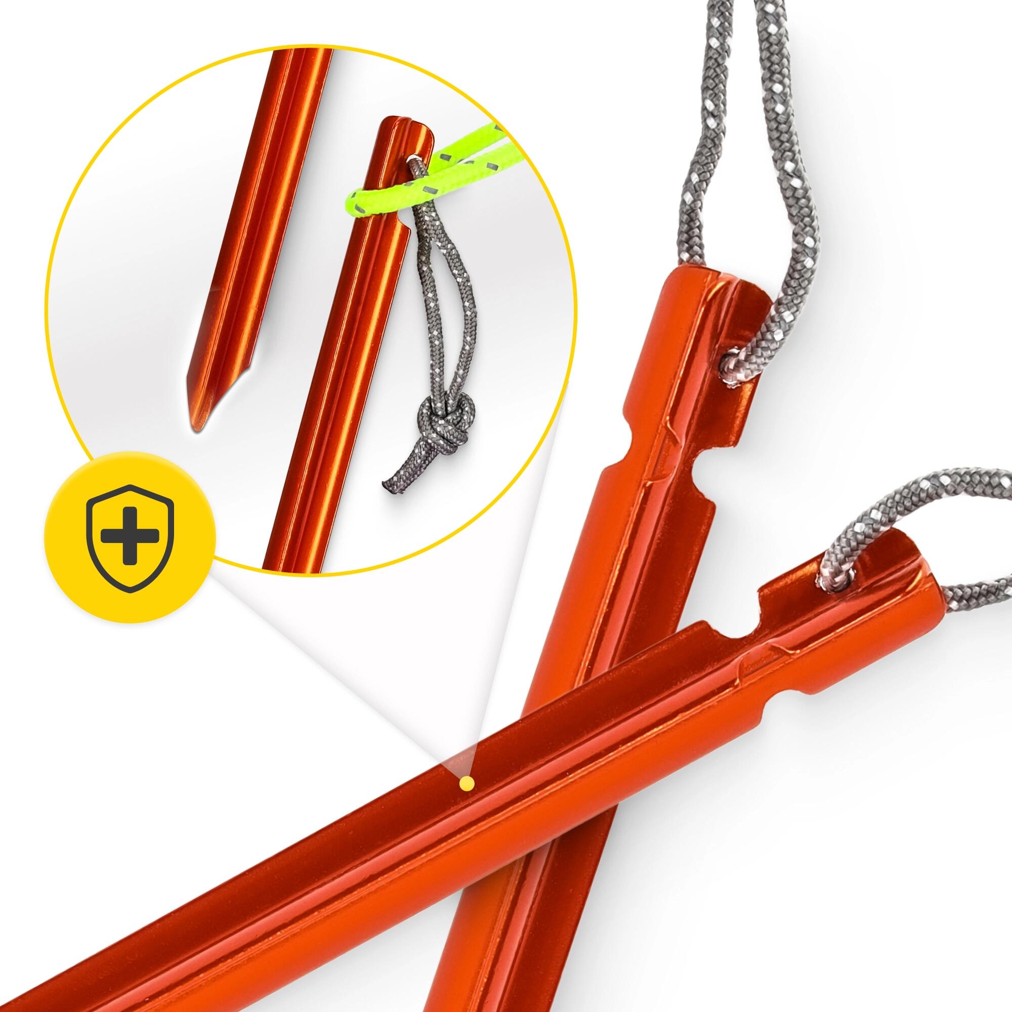 Śledzie aluminiowe do namiotu 15 cm trójkątne 10 szt. 2/7