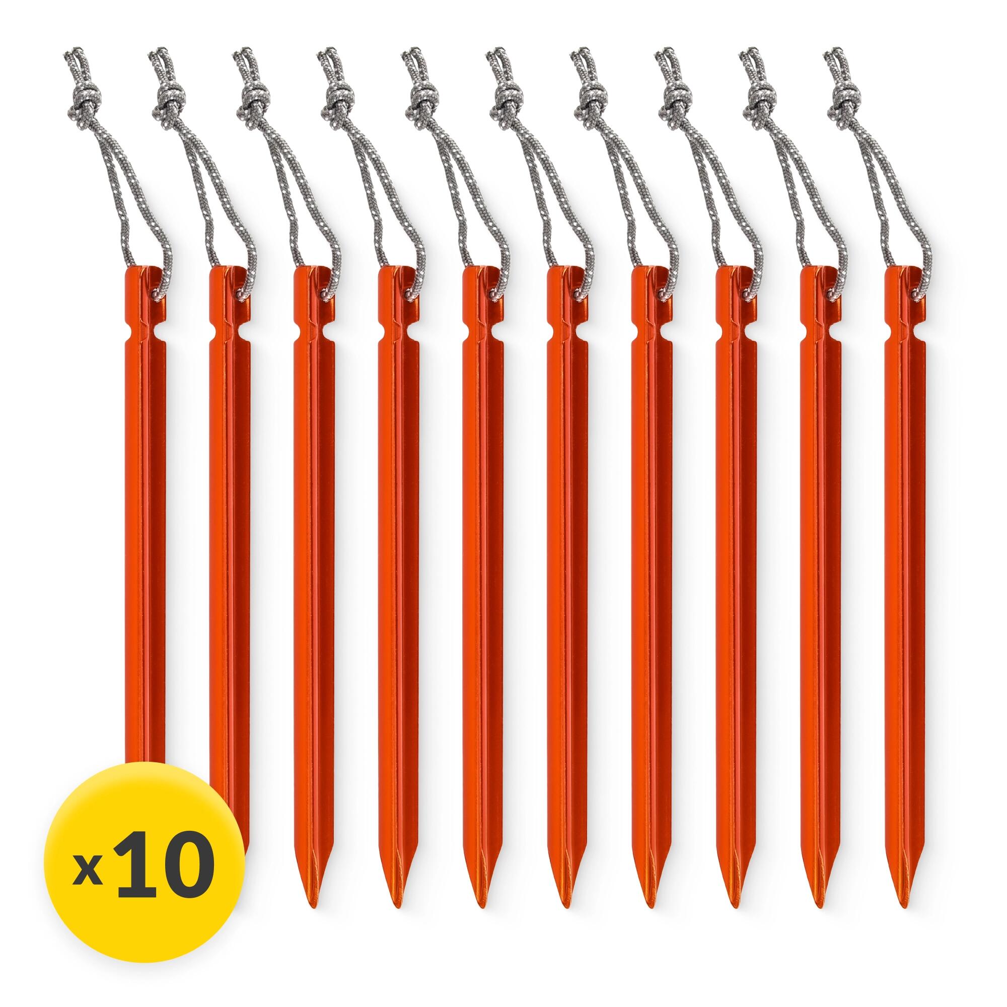 Śledzie aluminiowe do namiotu 15 cm trójkątne 10 szt. 6/7