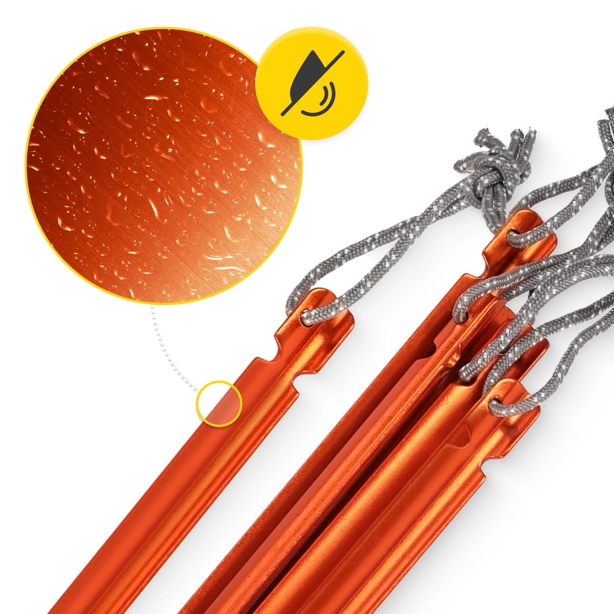 Śledzie aluminiowe do namiotu 15 cm trójkątne 10 szt. 5/7