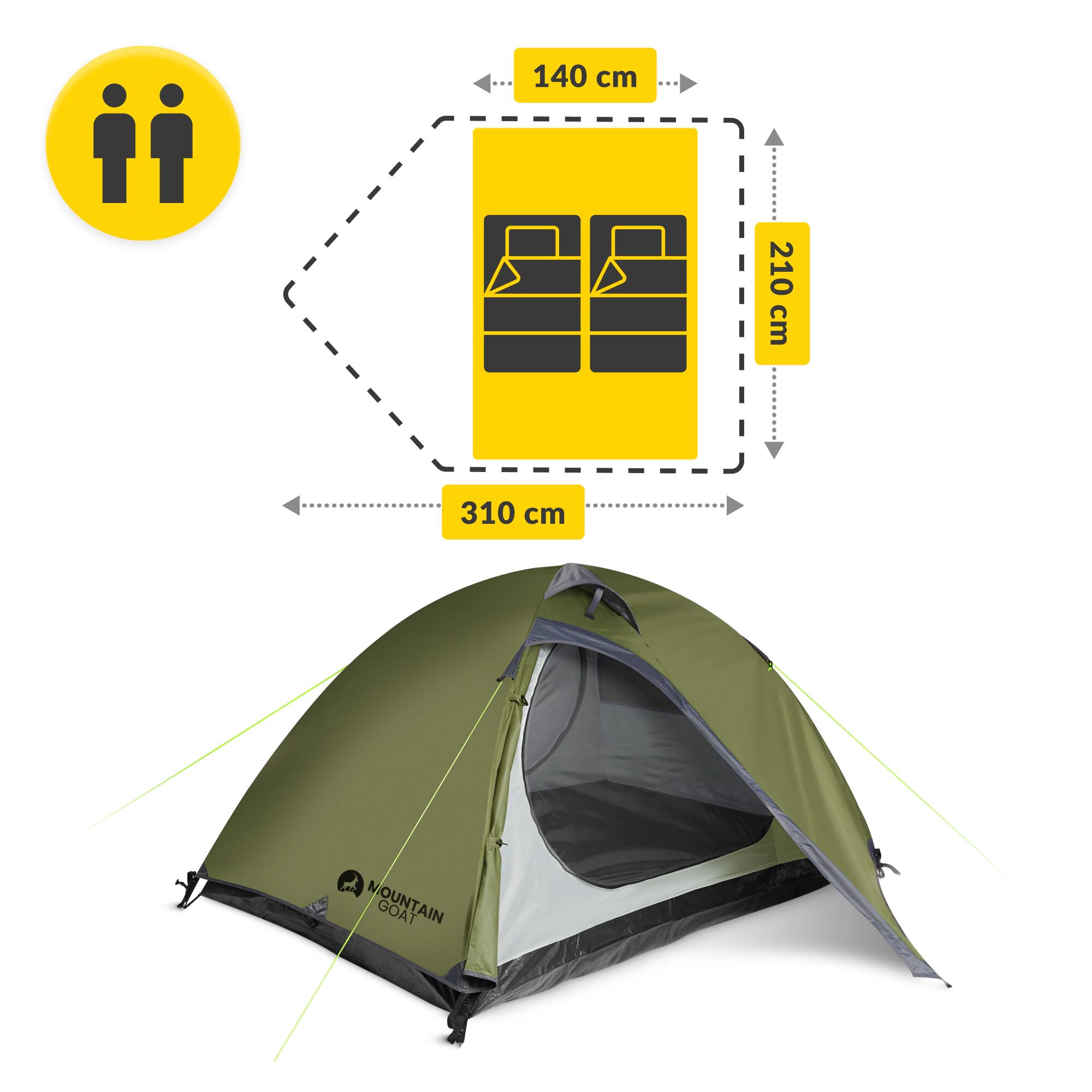 PRIME DUO MOUNTAIN GOAT – 2-Personen-Campingzelt 6/7