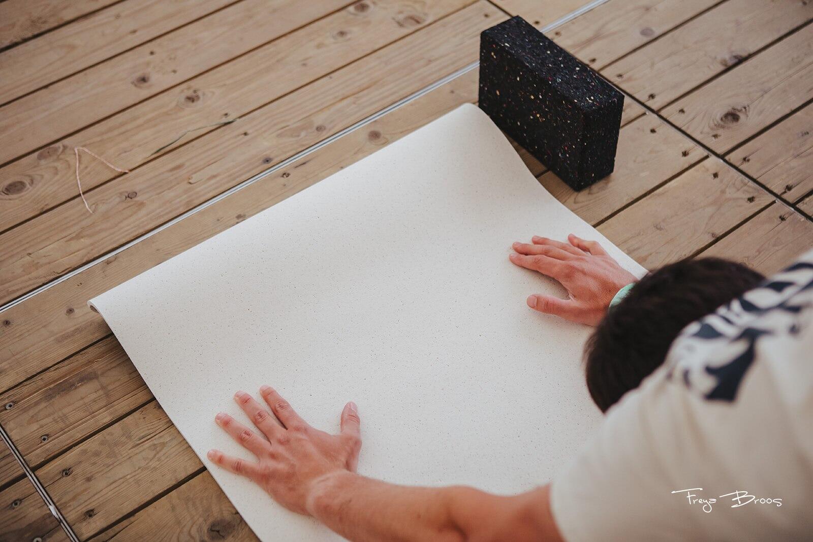 Set di 10 tappetini da yoga - elegante - 190x60x0,5cm - molto leggero 5/6