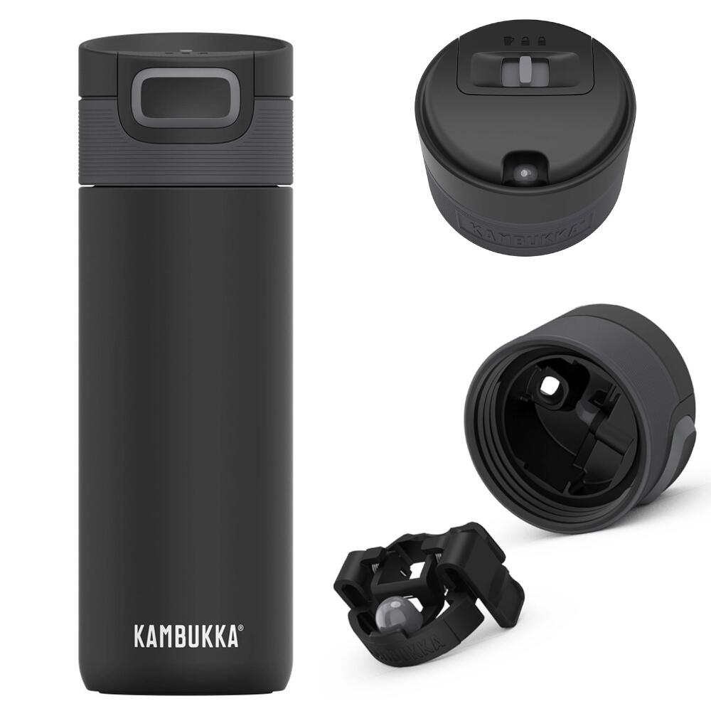 Thermobecher 500ml Kambukka Etna Edelstahl, 3in1, auslaufsicher Matte Black 7/7