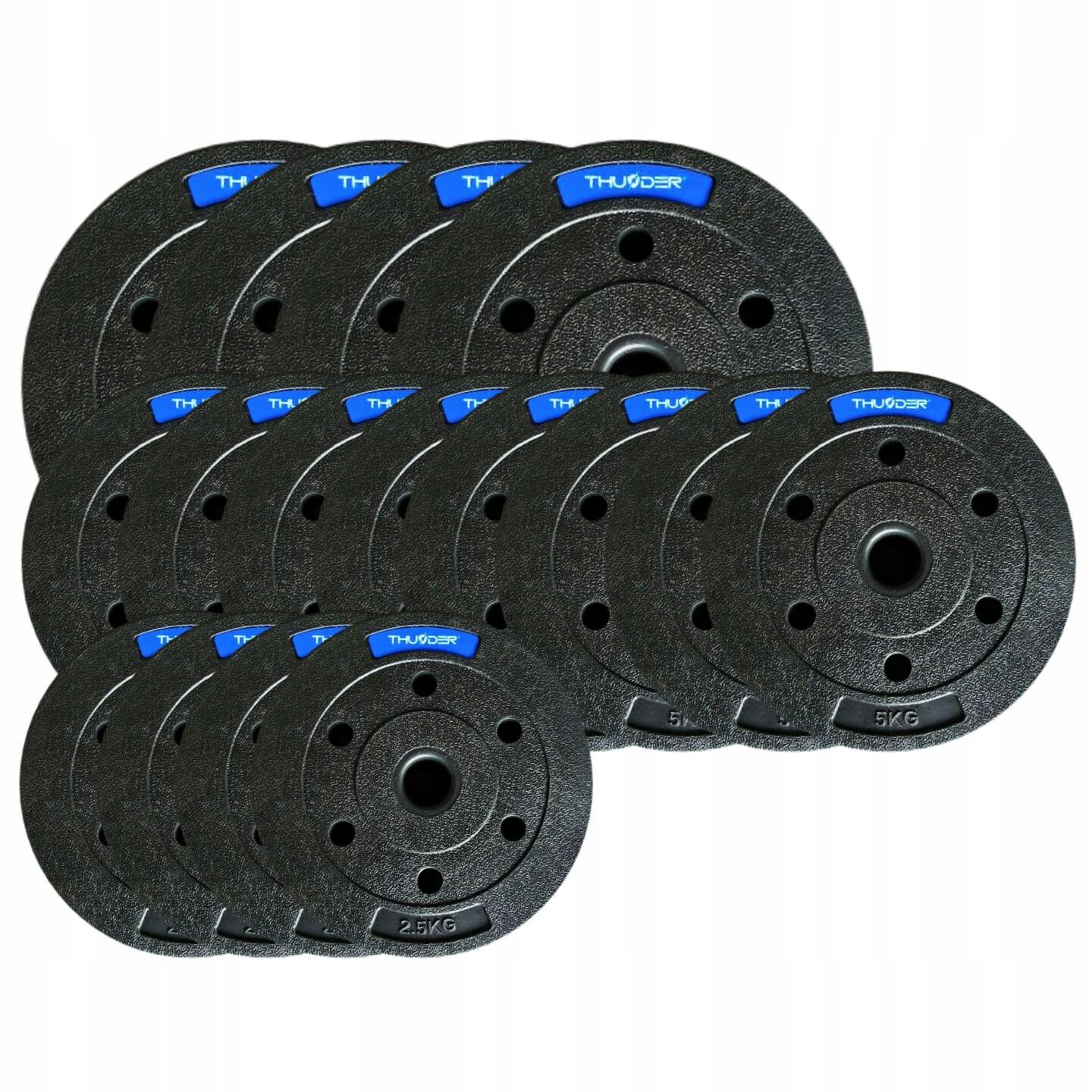 Zestaw obciążeń kompozytowych Thunder SET-B-10-90KG (4x10 8x5 4x2,5) 3/4
