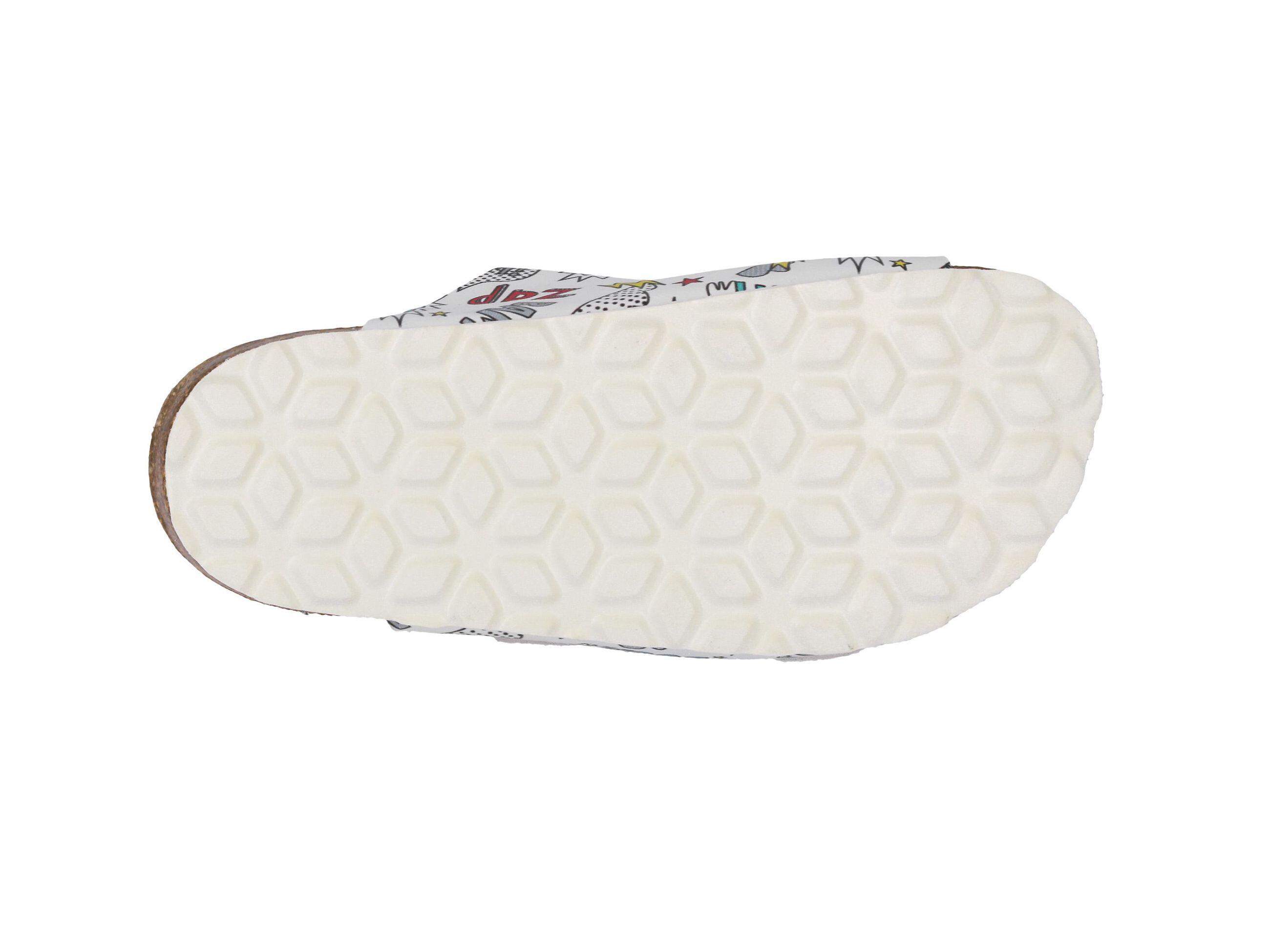 Mule LICO Bioline Zippy girls white synthetic buckle 6/6