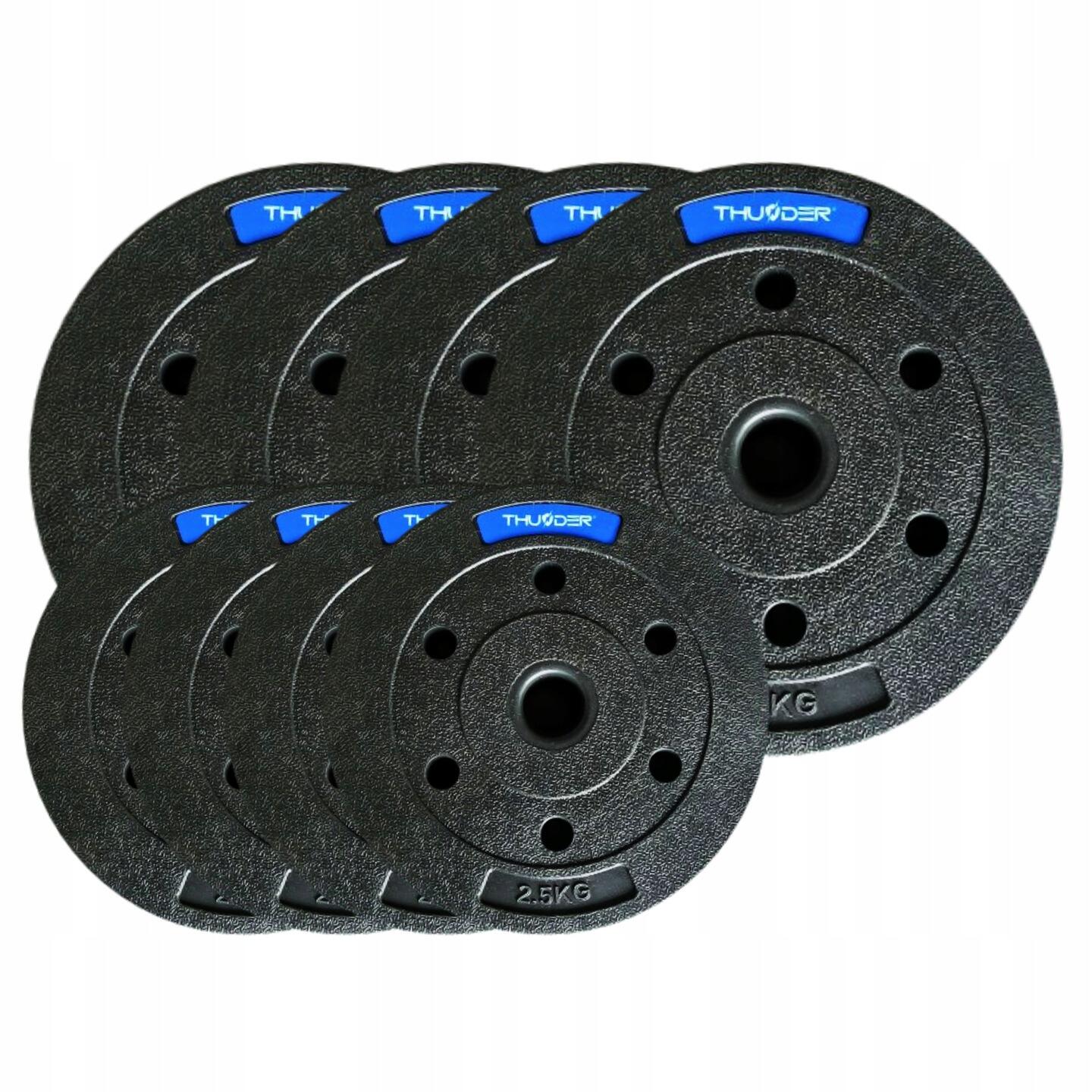 Composiet gewichten set Thunder SET-B-03-30KG (4x2,5kg 4x5kg) 2/4