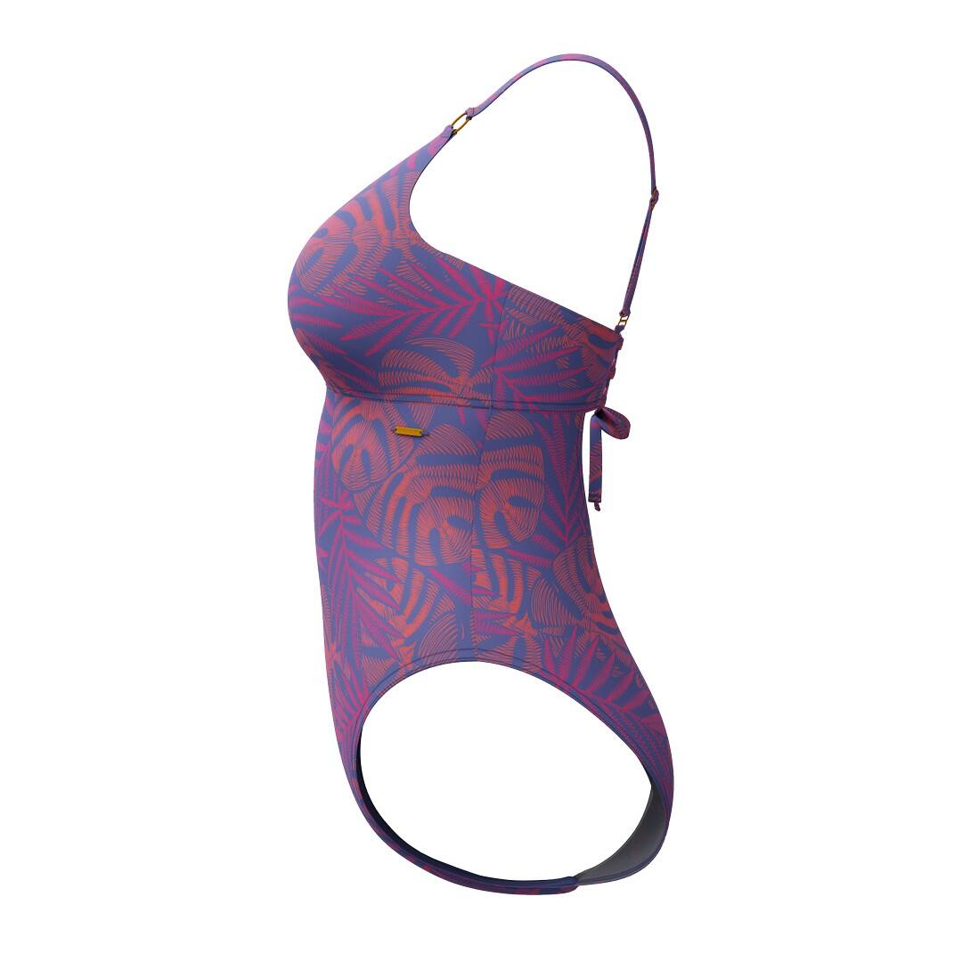 Maiô assimétrico estampado Speedo Shaping feminino 5/7