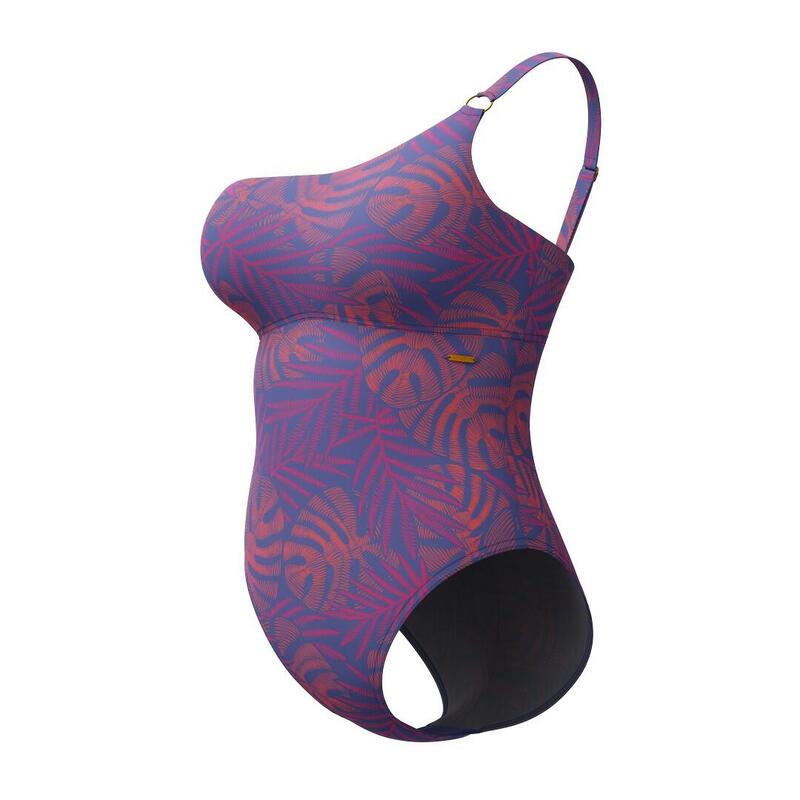Costum de baie damă Speedo Shaping Printed Asymmetric, model întreg
