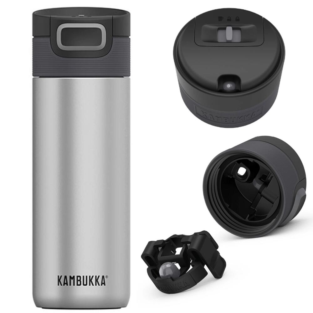 Kambukka Etna Thermobecher 500ml Edelstahl, 3in1, auslaufsicher Silver 6/7
