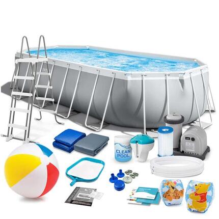 Basen ogrodowy stelażowy 610 x 305 x 122 cm zestaw 17w1 Intex 26798