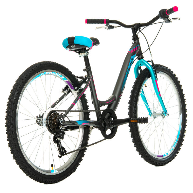 DHS Modesty Bicicletă copii 24 inch, gri - reambalat