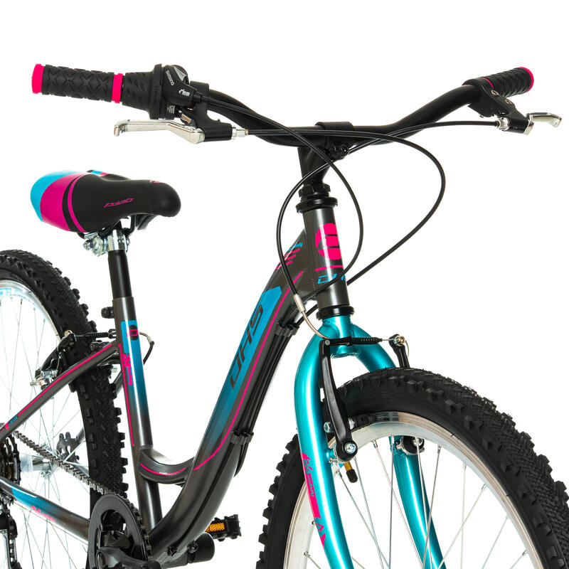 DHS Modesty Bicicletă copii 24 inch, gri - reambalat
