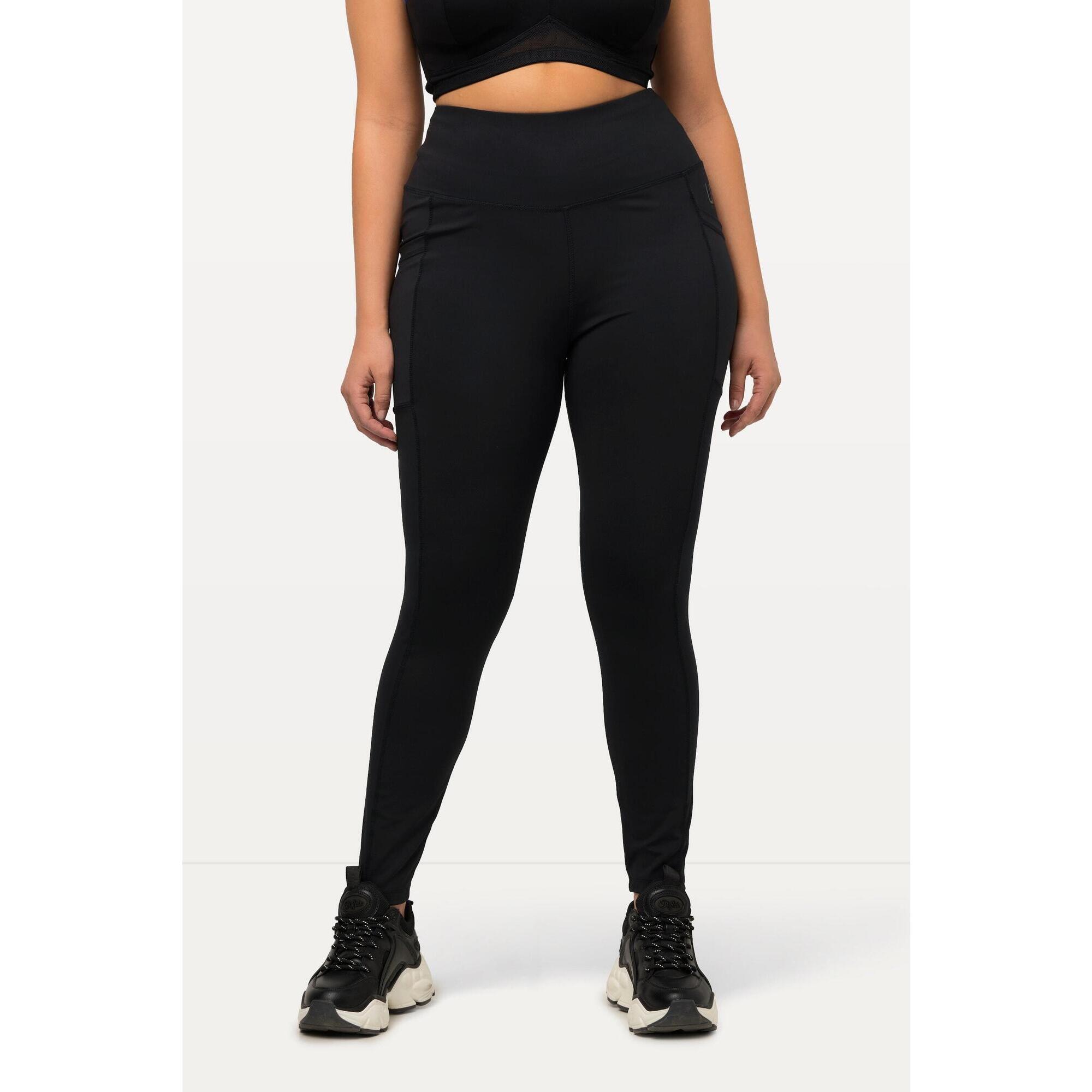 Ulla Popken - Femme Legging De Sport Matière Ultra-élastique Et Séchant Rapidement - Legging - Noir - Decathlon