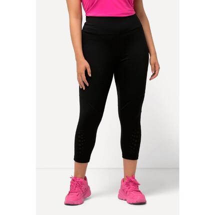 Damskie Sportowe legginsy 7/8 szybkoschnące z wycięciami wysoki stan