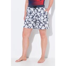 Femme Short technique en mesh. Motif poissons. Jambe large et taille élastique
