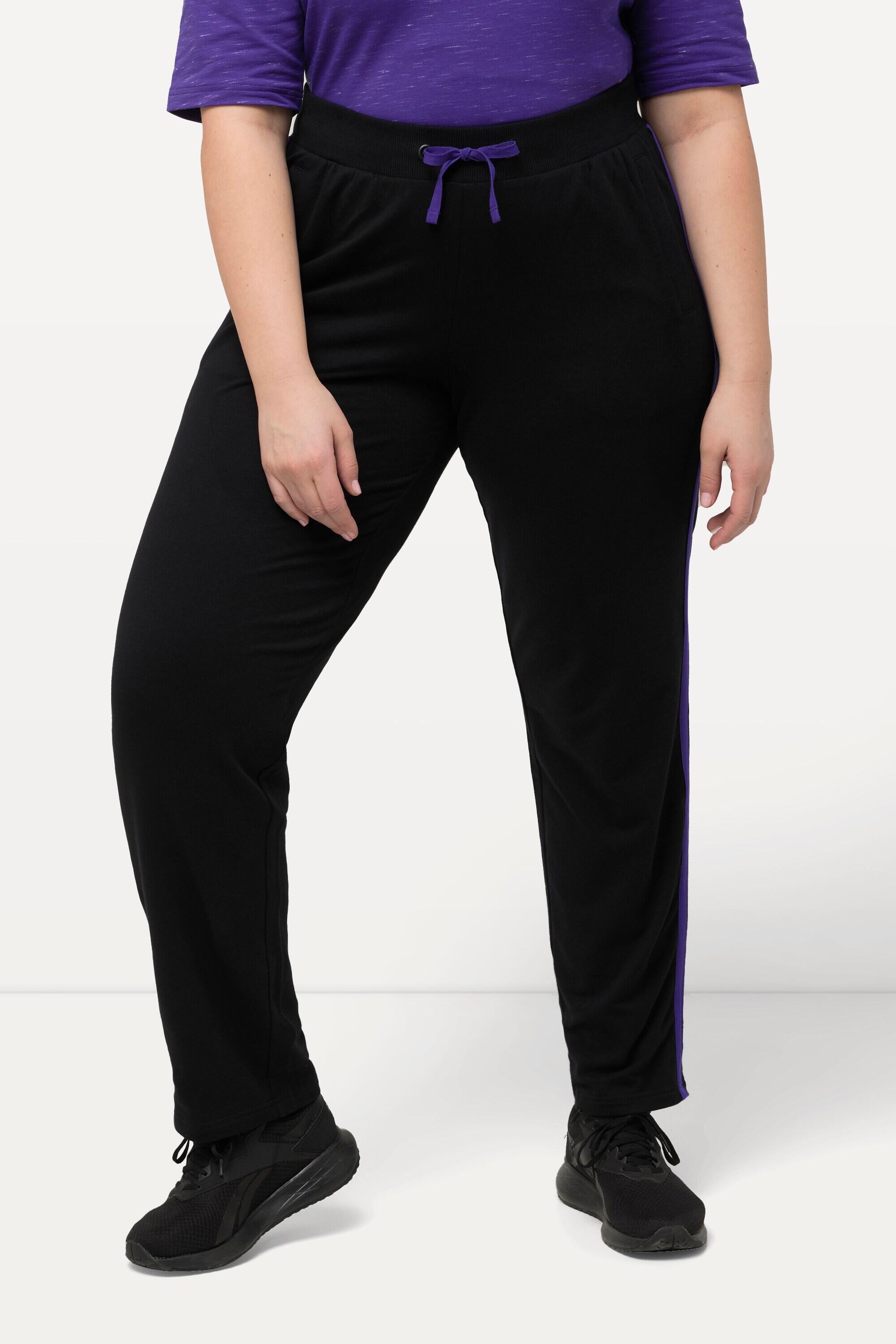 ULLA POPKEN Women's Jogging Trousers - Plus Size Black, Cotton/Elastane