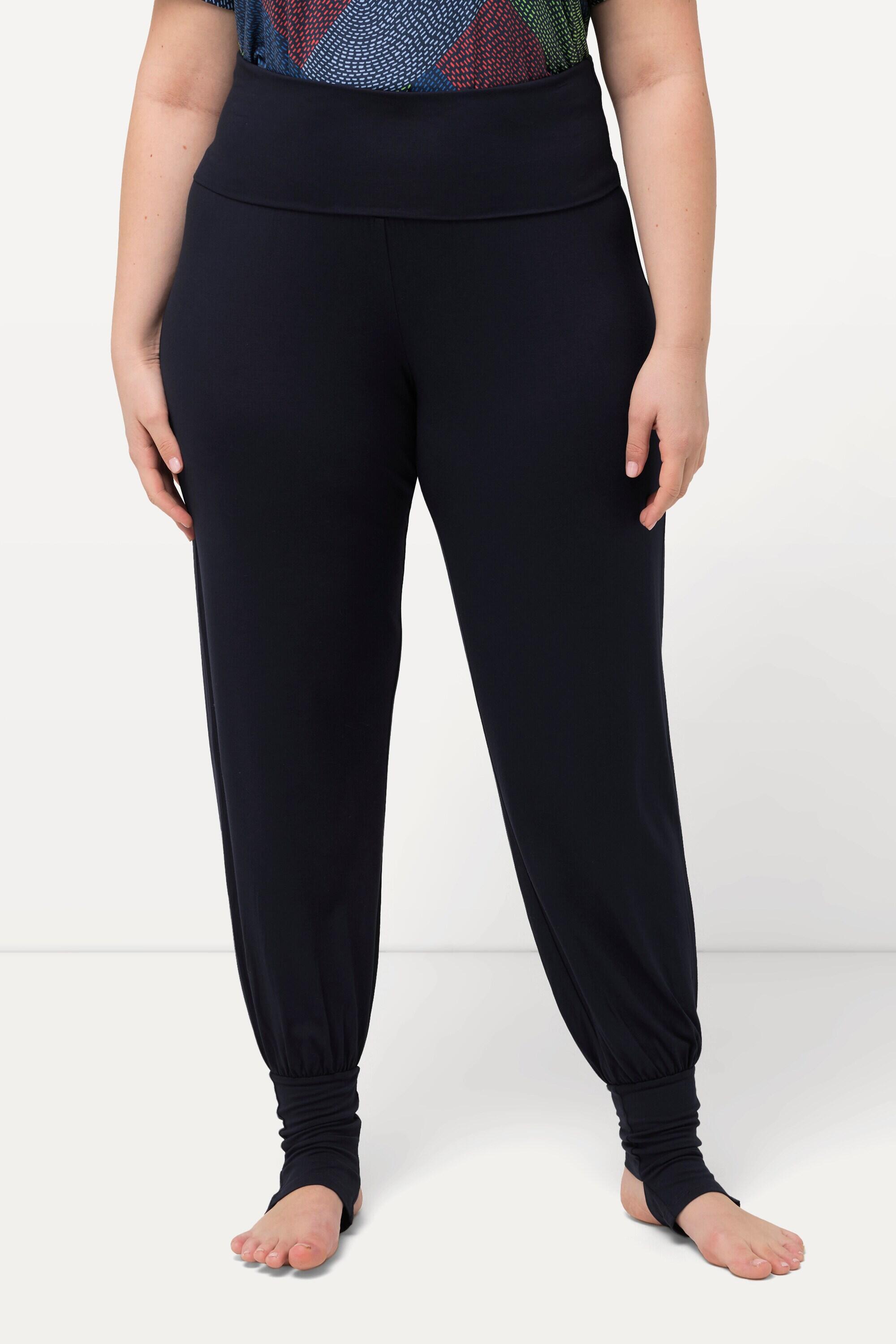 ULLA POPKEN Pantaloni da Yoga Donna Viscosa-Elastan Blu