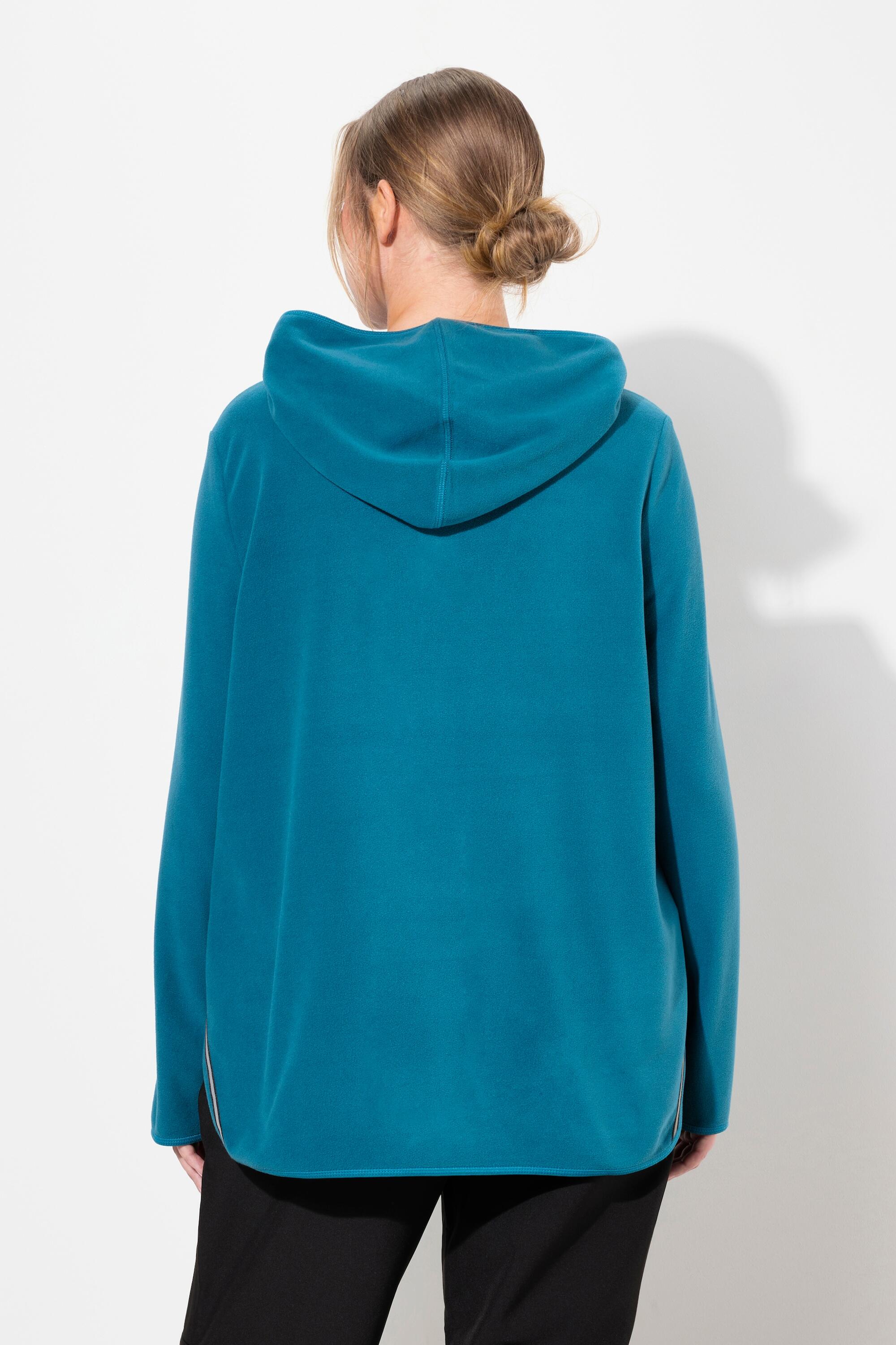 Femme Pull camionneur en polaire coupe courte et oversize matière recyclée 2/5