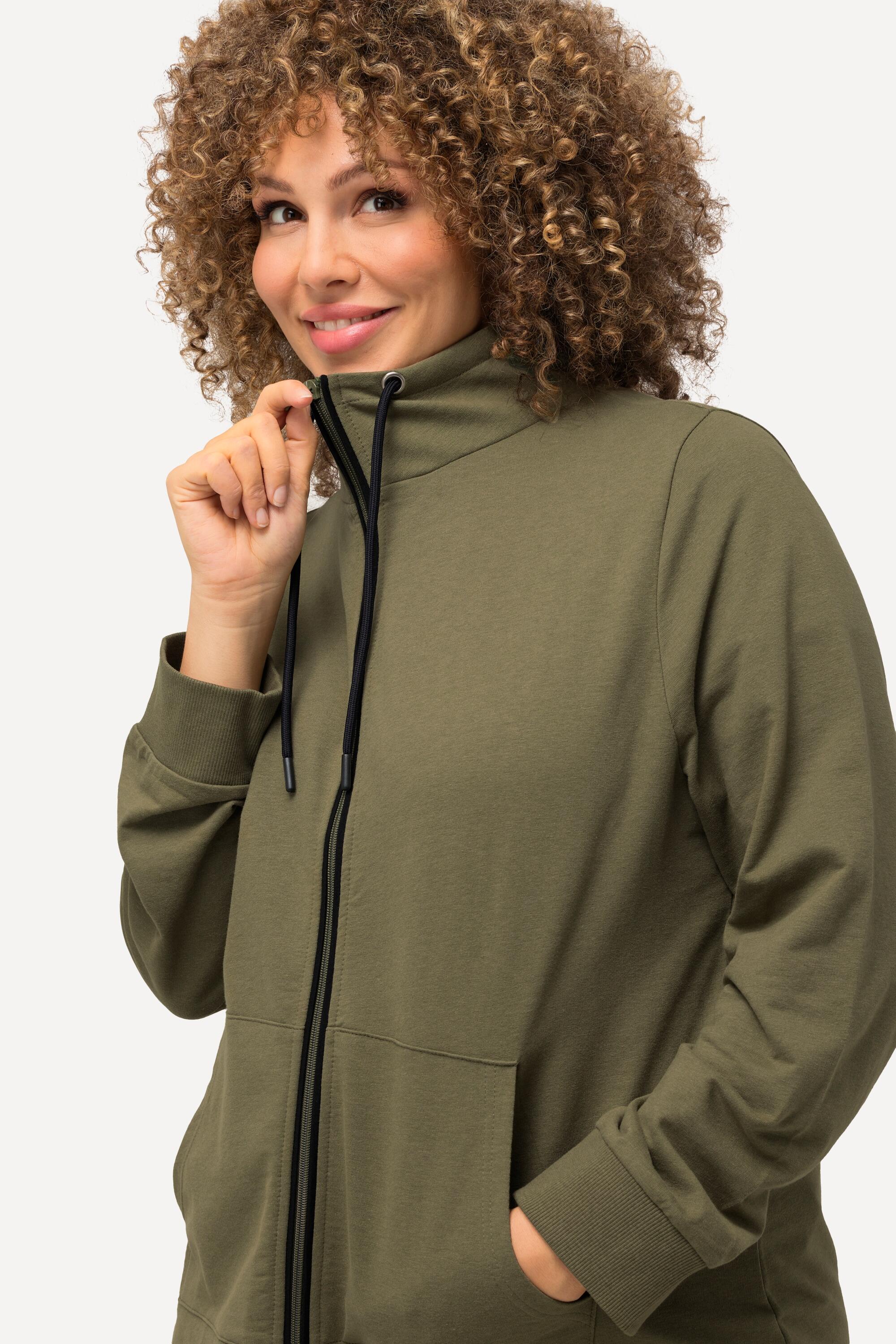 Femme Veste en molleton col montant et poche kangourou 3/5