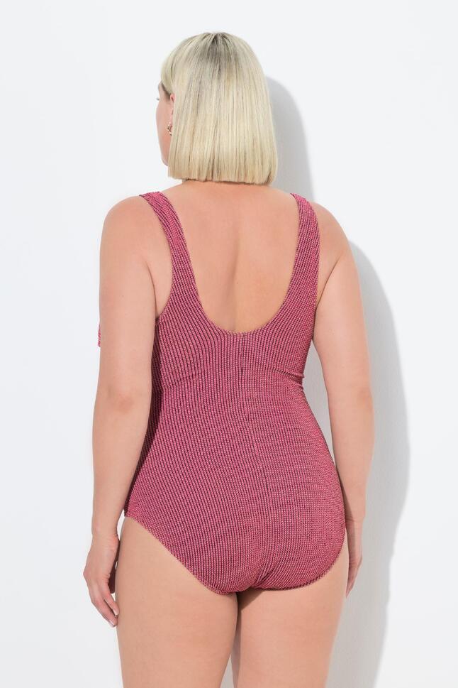 Damskie Strój kąpielowy faktura karo miękki miseczki dekolt karo