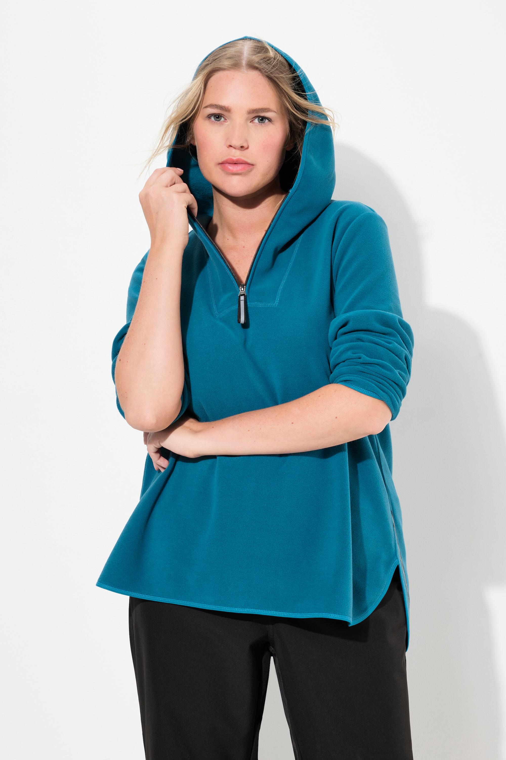 Femme Pull camionneur en polaire coupe courte et oversize matière recyclée 4/5