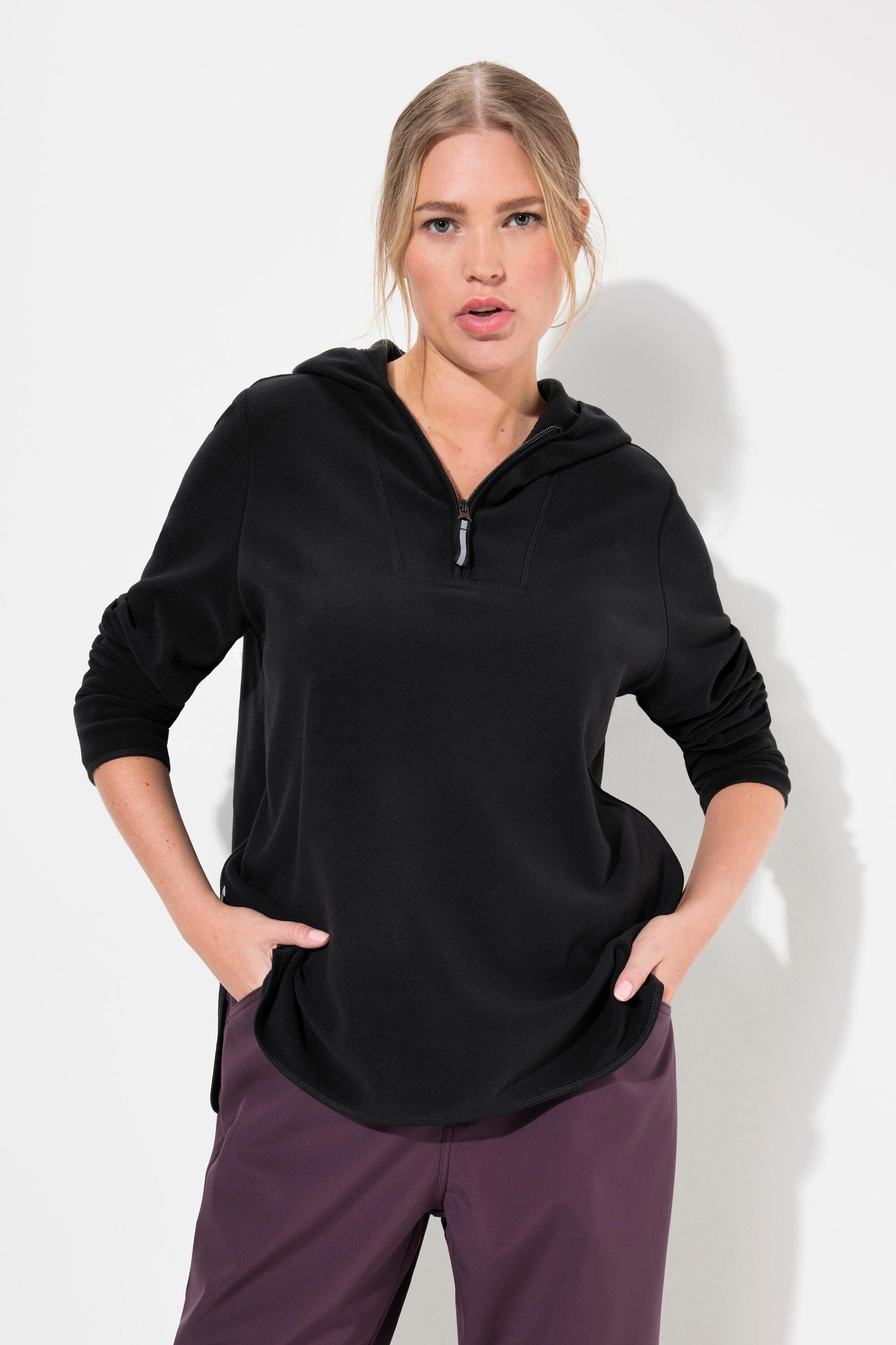 Femme Pull camionneur en polaire coupe courte et oversize matière recyclée 4/5
