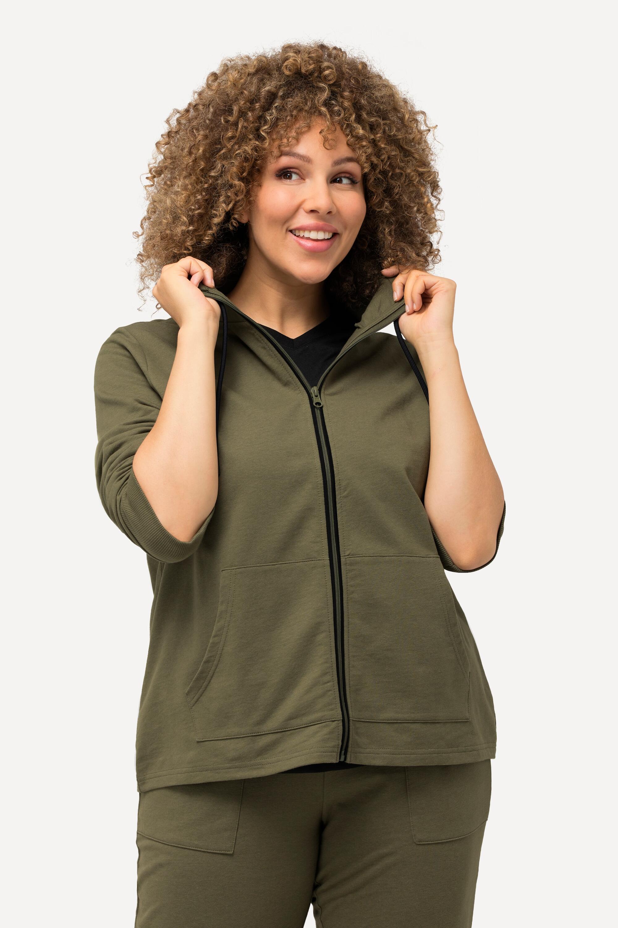 Femme Veste en molleton col montant et poche kangourou 4/5