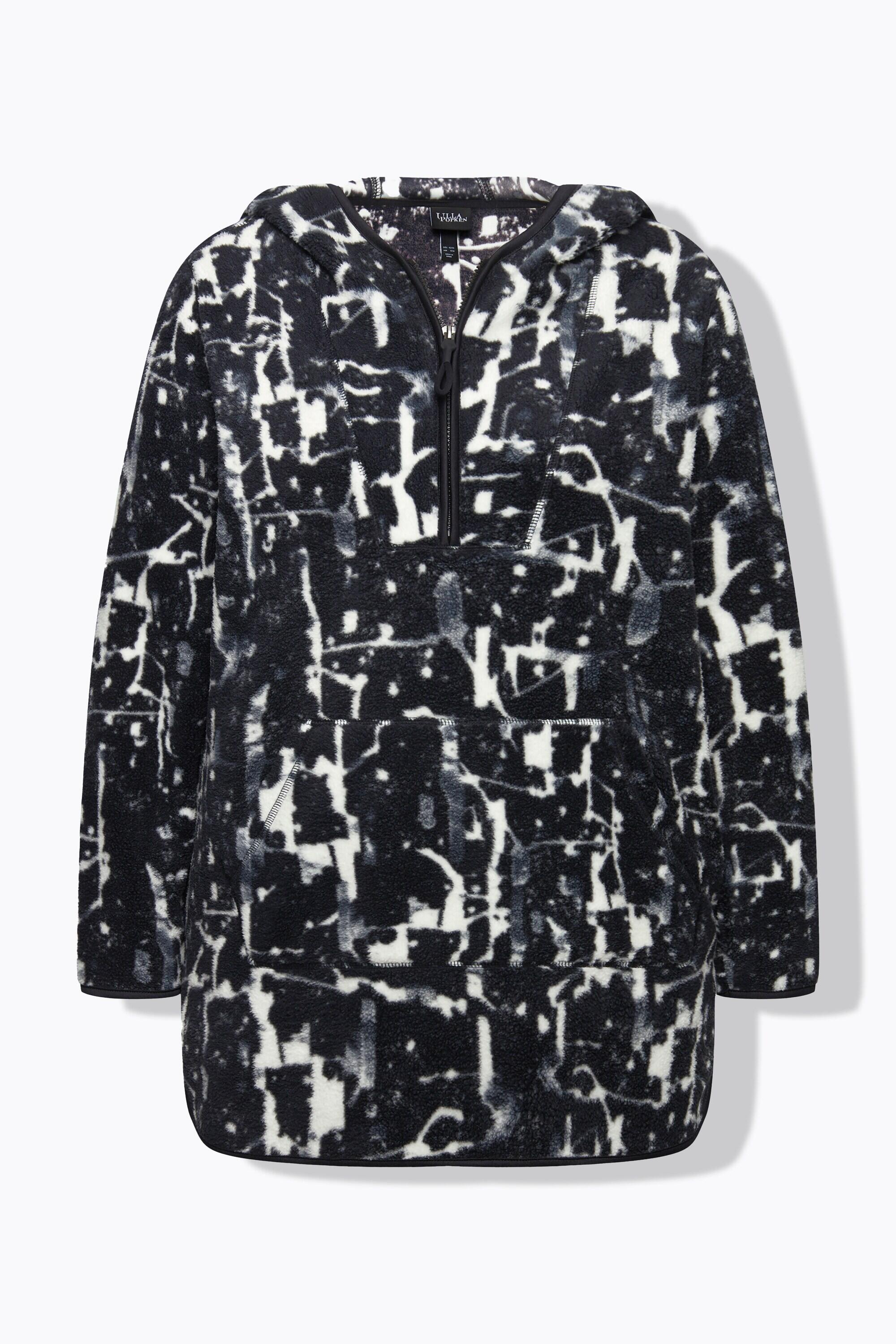 Dames lange trui teddyfleece capuchon lange mouwen 13/13