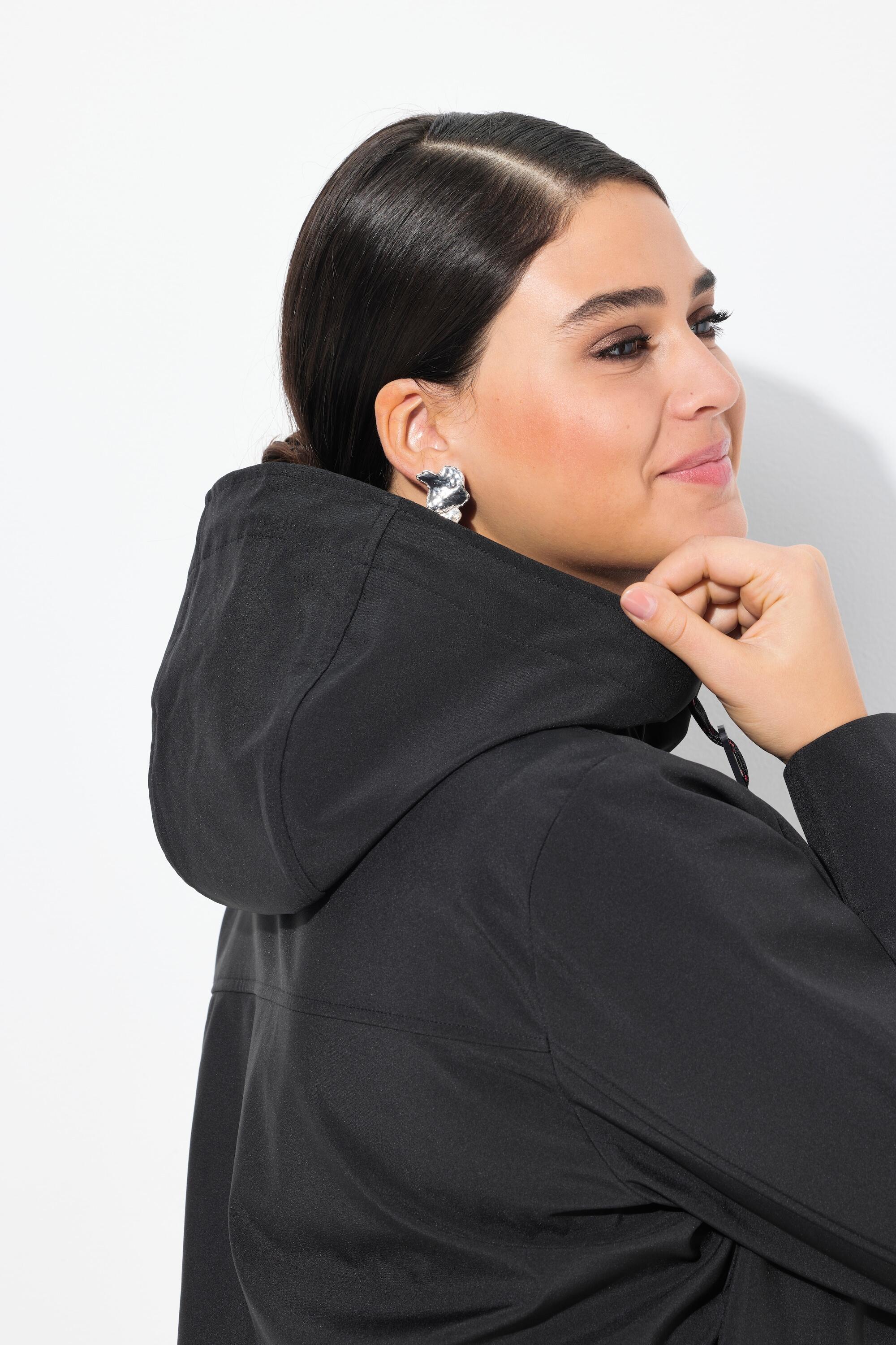 Femme Veste softshell HYPRAR à capuche. Matière déperlante. Boutons brandebourg 3/7