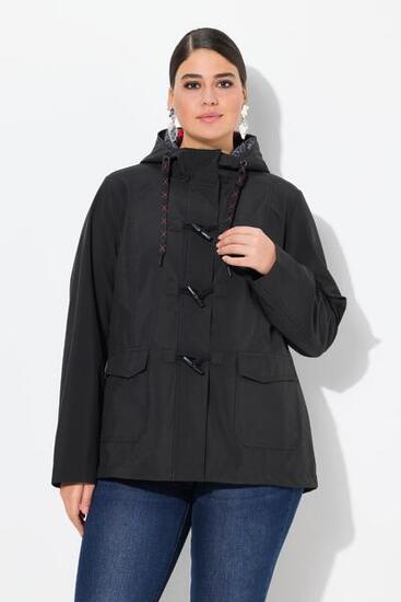 Femme Veste softshell HYPRAR à capuche. Matière déperlante. Boutons brandebourg
