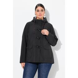 Femme Veste softshell HYPRAR à capuche. Matière déperlante. Boutons brandebourg