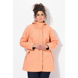 Femme Veste longue Softshell imperméable avec capuche motif gouttes de pluie