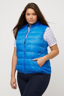 Dames hybride golf bodywarmer powerstretch 2-weg zipper opstaande kraag