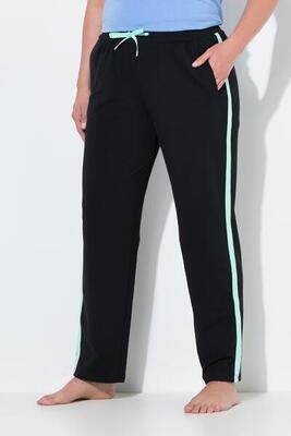 Dames joggingbroek zijstrepen rechte pijpen elastische tailleband