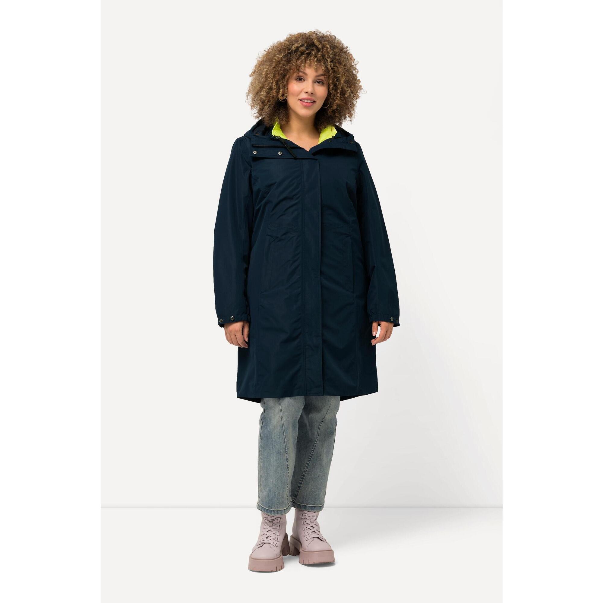 Ulla Popken - Femme Veste Technique 3-en-1 Hyprar Imperméable Poches Zippées - Veste - Bleu - Decathlon