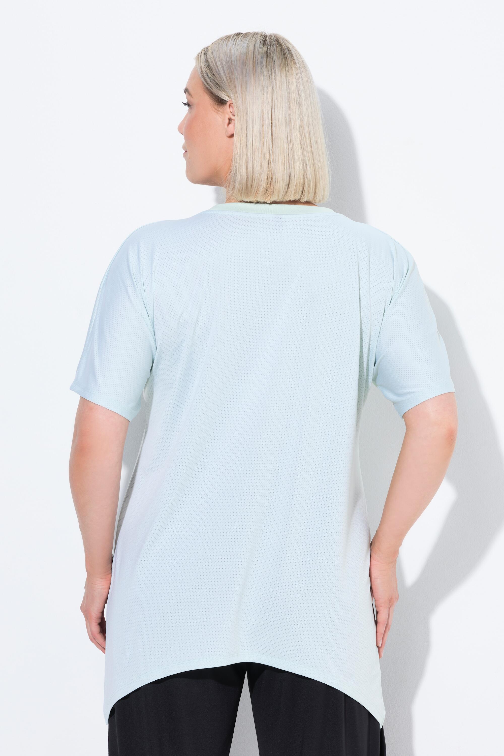 Femme T-shirt technique. Col rond et manches courtes chauve-souris. 3/7