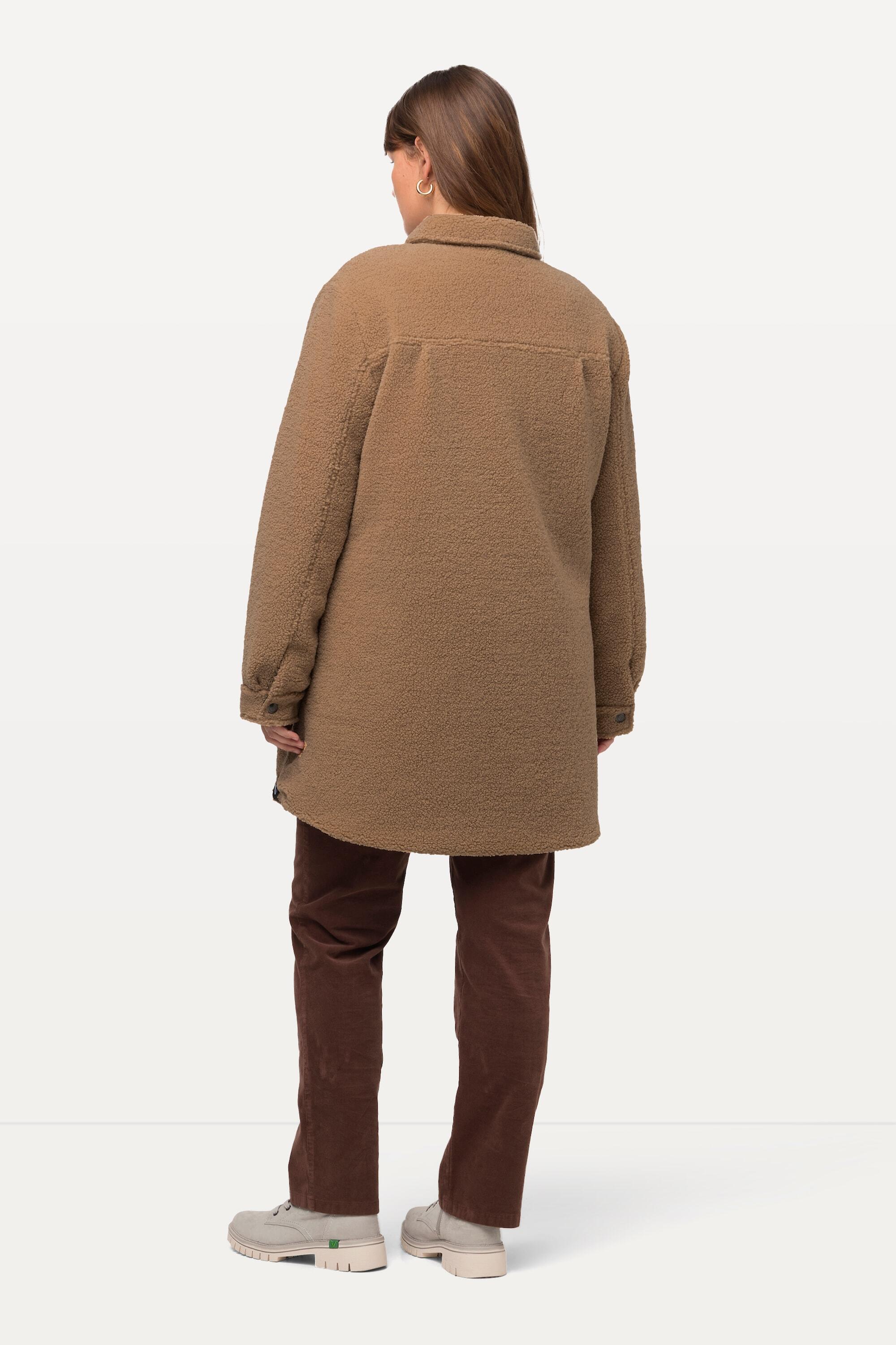Femme Veste réversible matelassage/peluche col chemise et boutons-pression 2/7