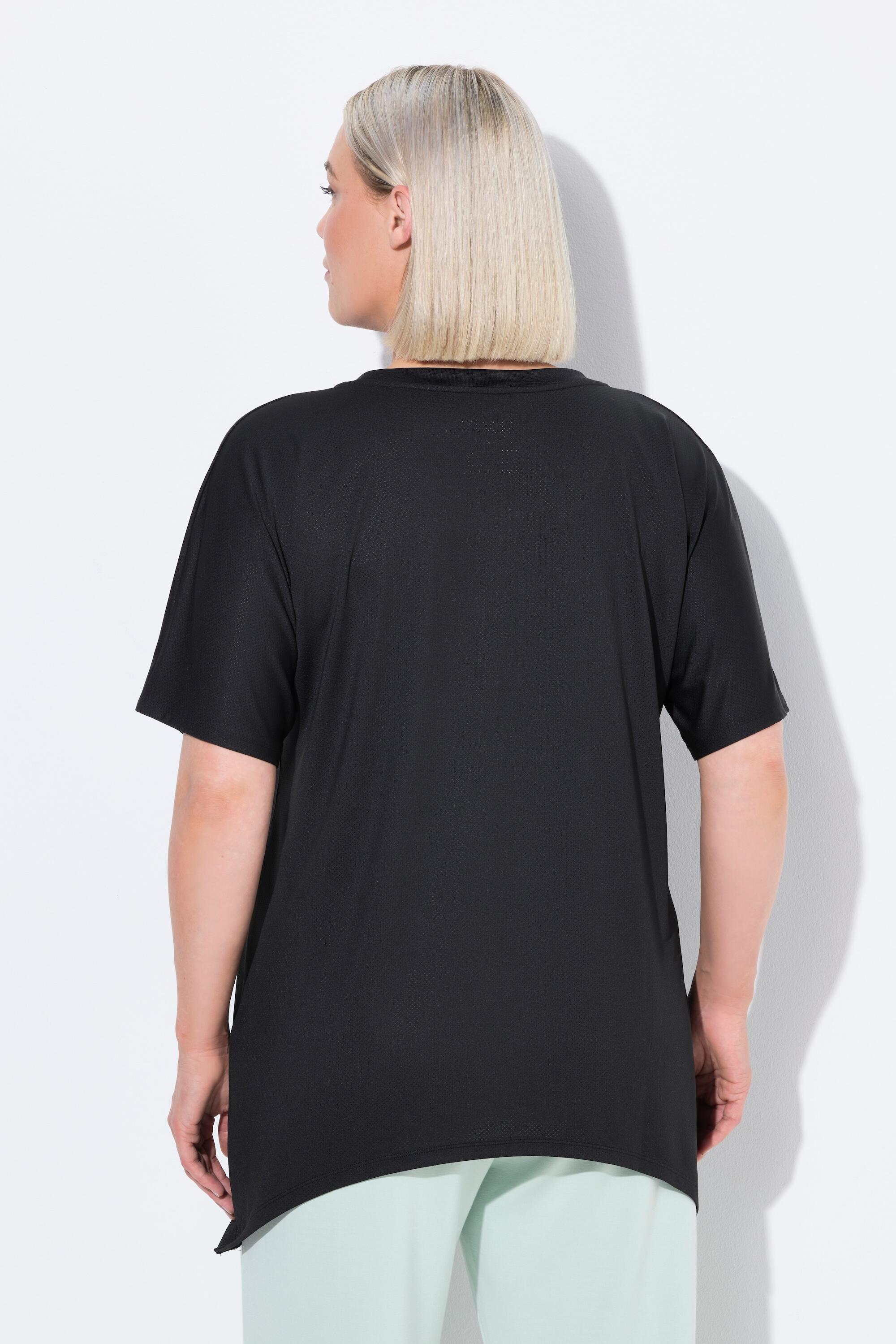 Femme T-shirt technique. Col rond et manches courtes chauve-souris. 2/7