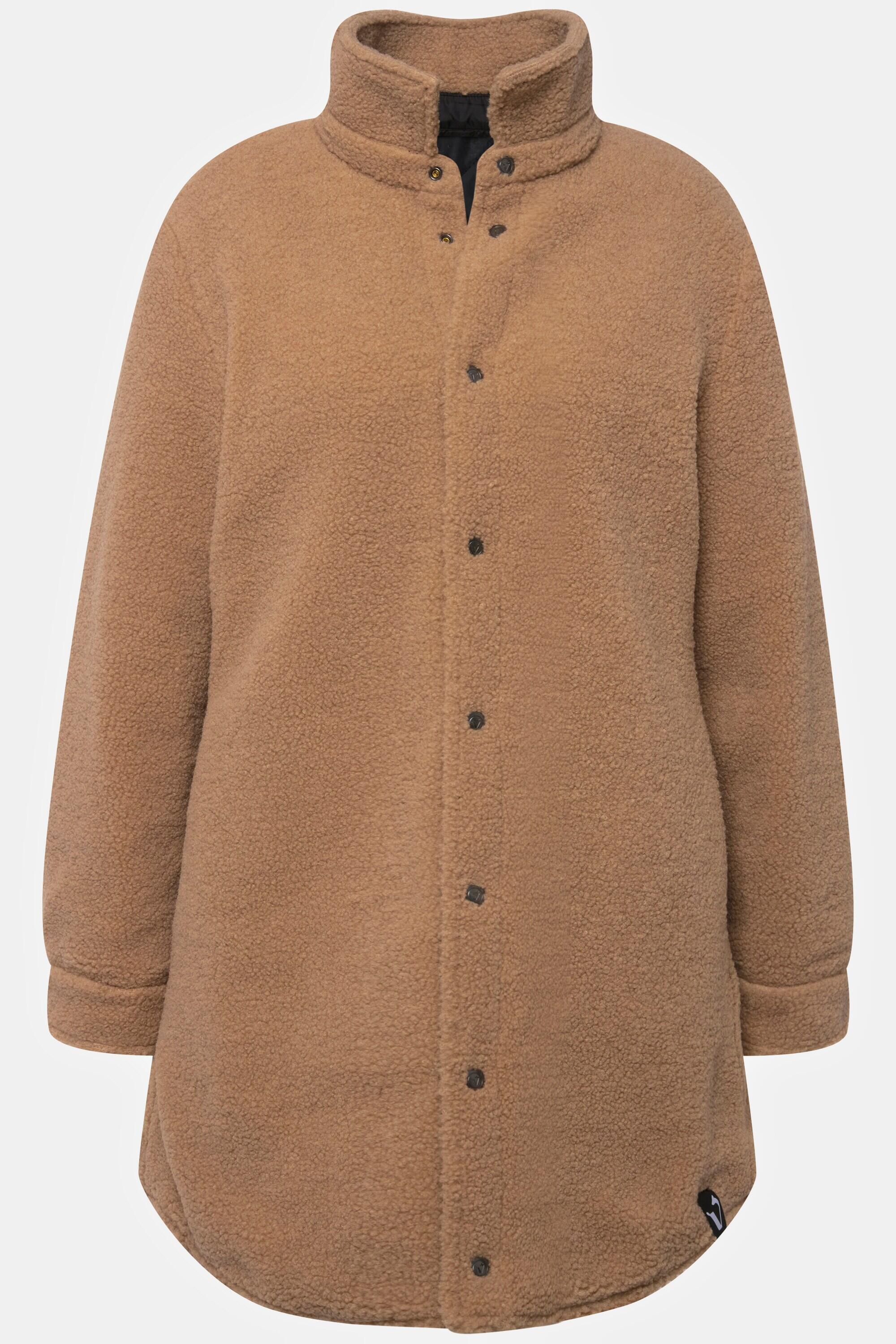 Femme Veste réversible matelassage/peluche col chemise et boutons-pression 7/7