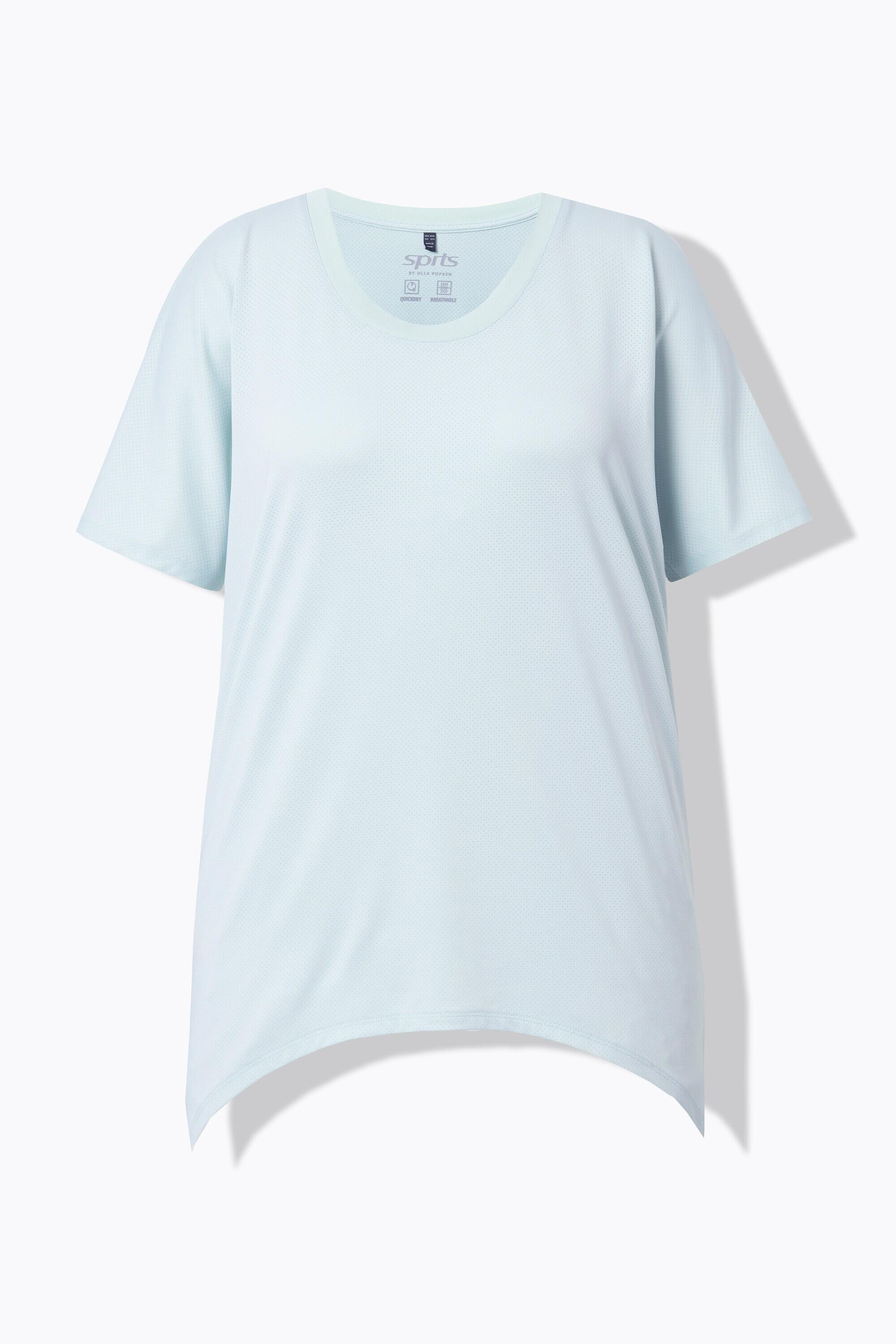 Damen Funktions-Shirt Zipfelsaum Rundhals Fledermaus-Halbarm 13/13