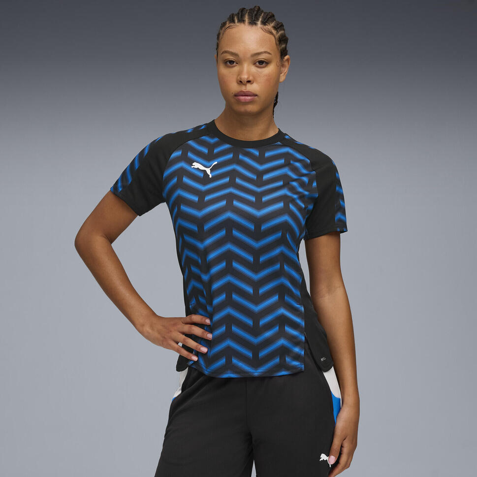 Damska koszulka piłkarska individualBLAZE PUMA Black White Racing Blue