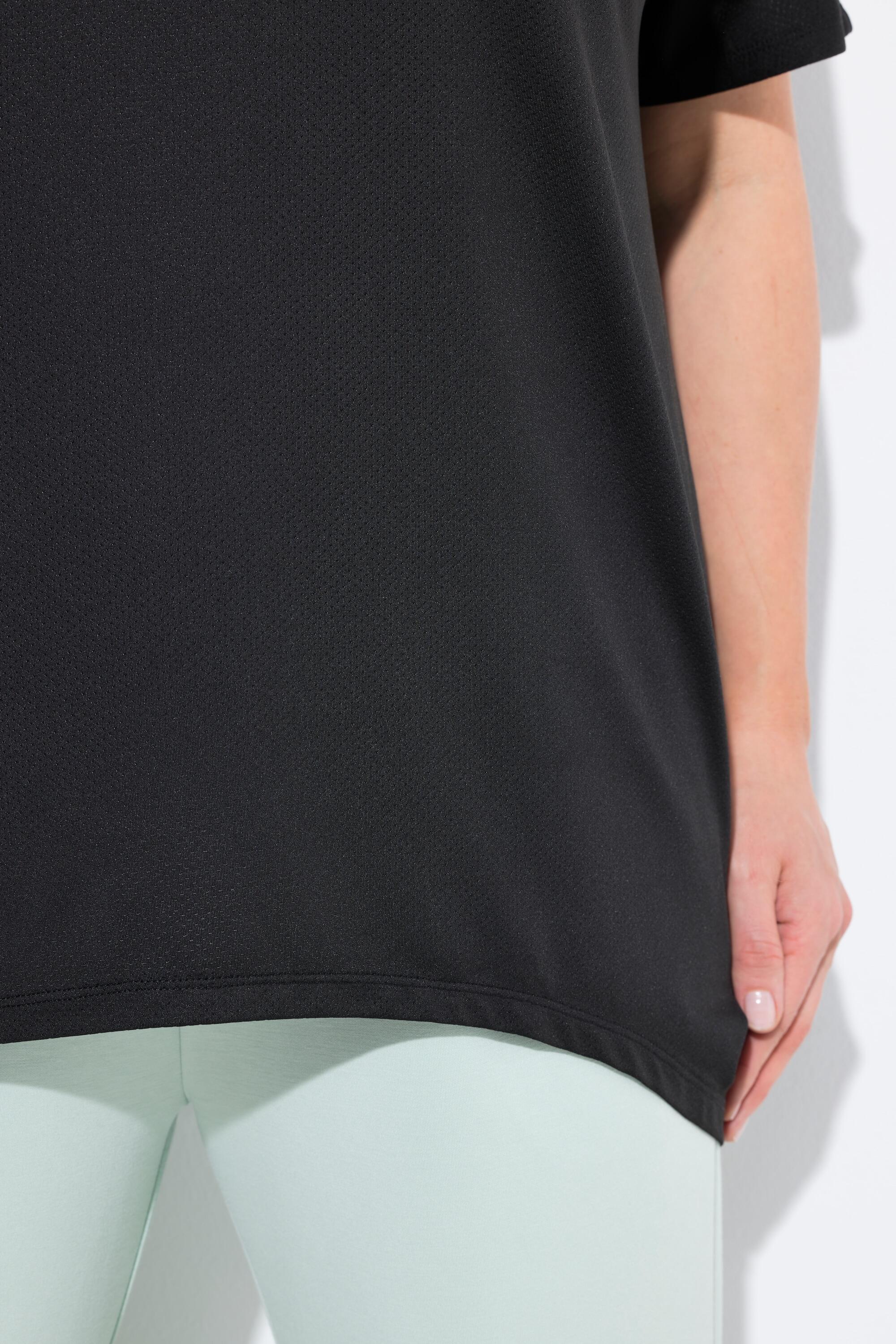 Femme T-shirt technique. Col rond et manches courtes chauve-souris. 4/7