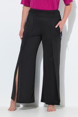 Dames broek uv-bescherming 50+ wijde pijpen elastische tailleband gerecycled