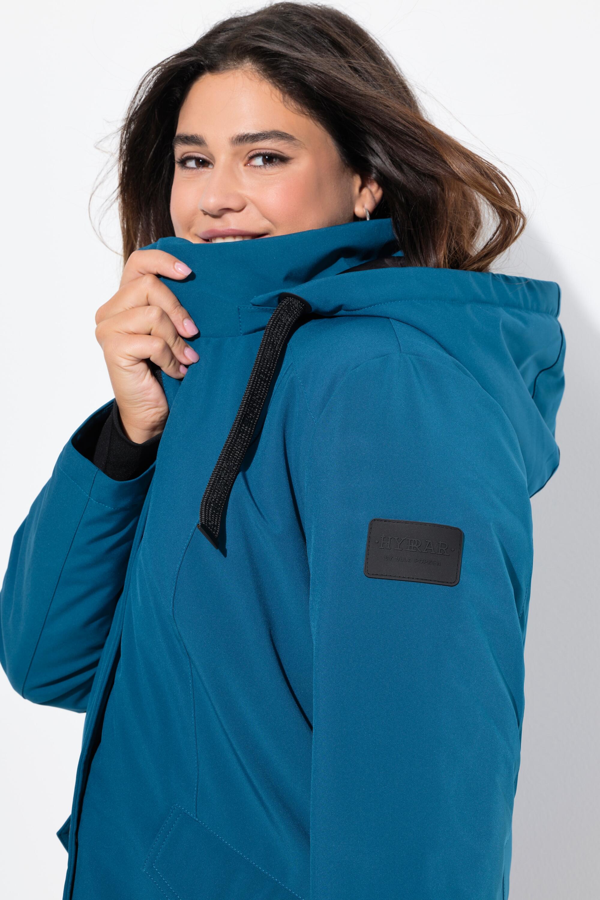 Damen HYPRAR Long-Softshelljacke wasserabweisend+wattiert Kapuze